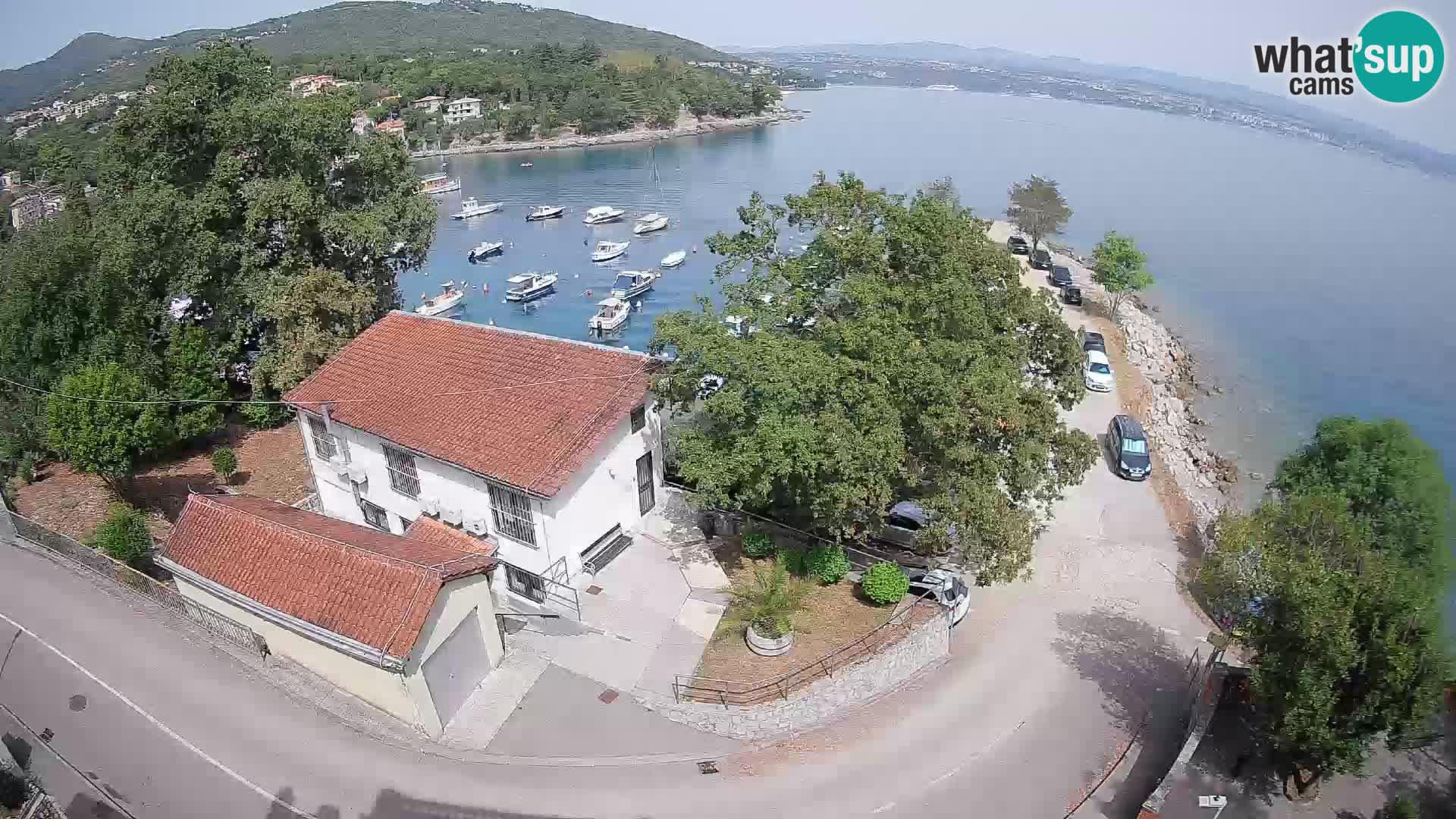 Webcam puerto de Ika – Vista en directo y luces de Opatija
