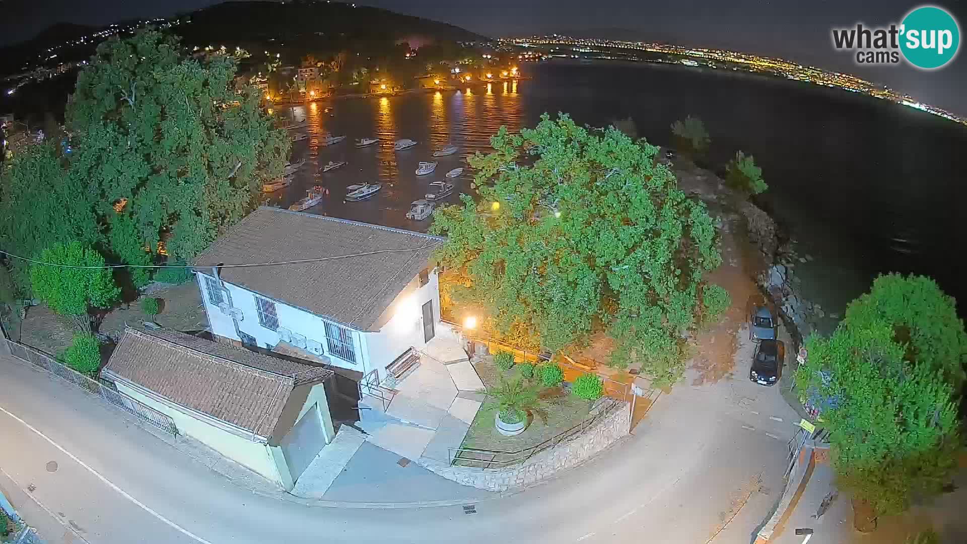 Webcam puerto de Ika – Vista en directo y luces de Opatija