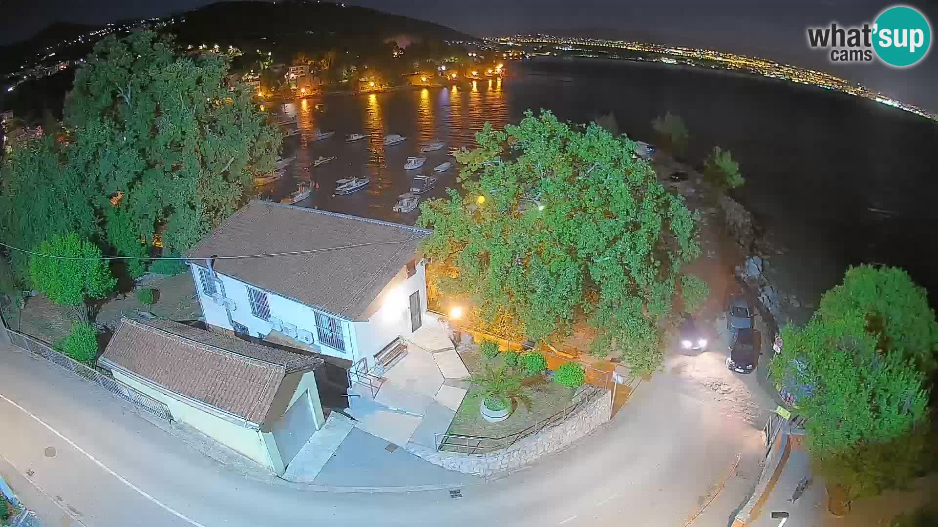 Webcam porto Ika – Vista LIVE sul porto e le luci di Opatija