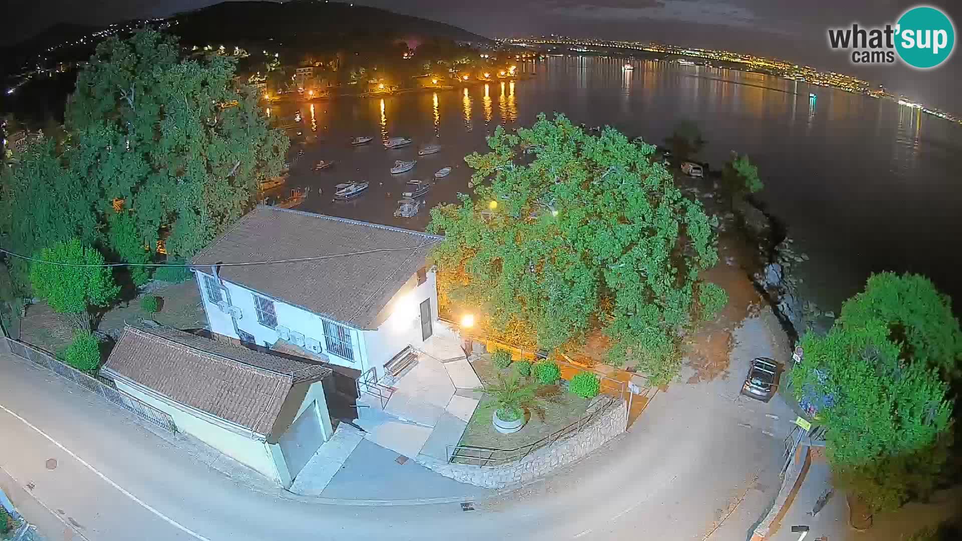 Webcam porto Ika – Vista LIVE sul porto e le luci di Opatija