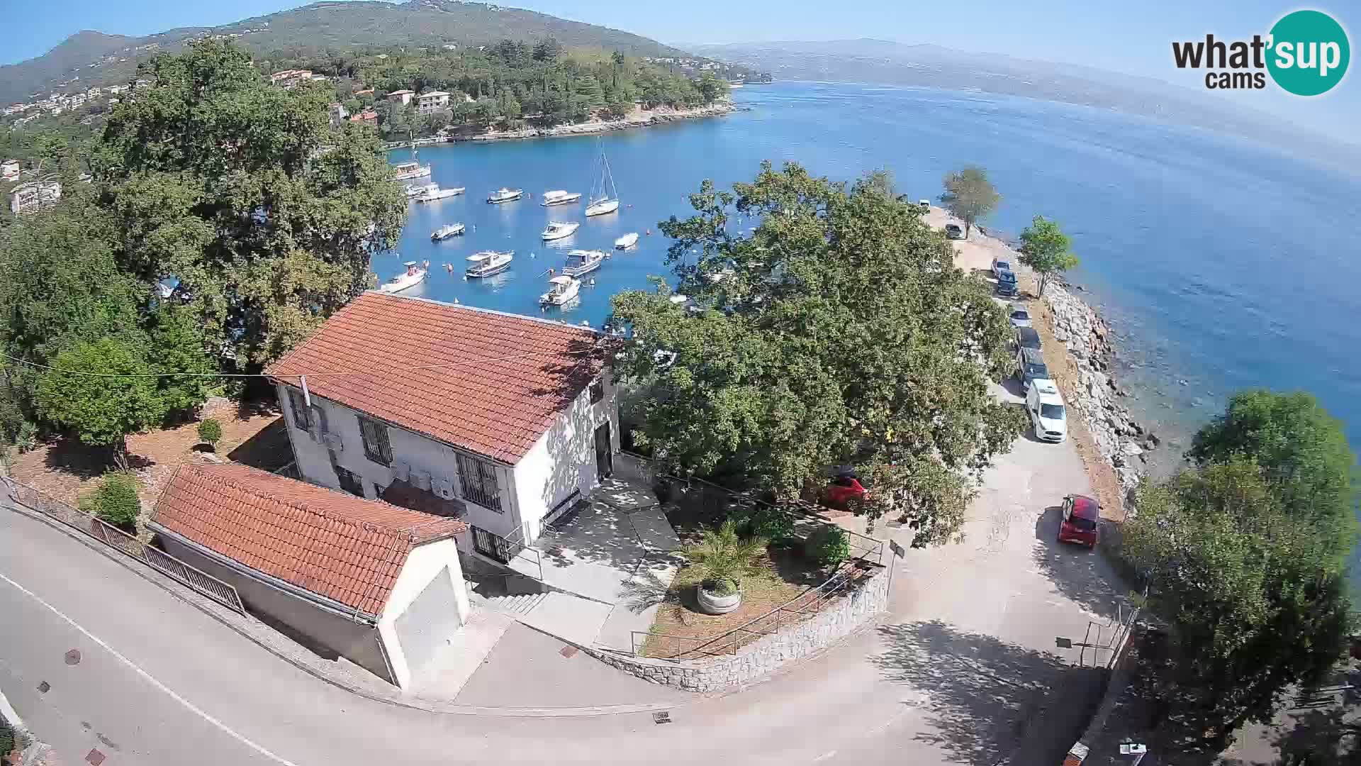 Webcam porto Ika – Vista LIVE sul porto e le luci di Opatija