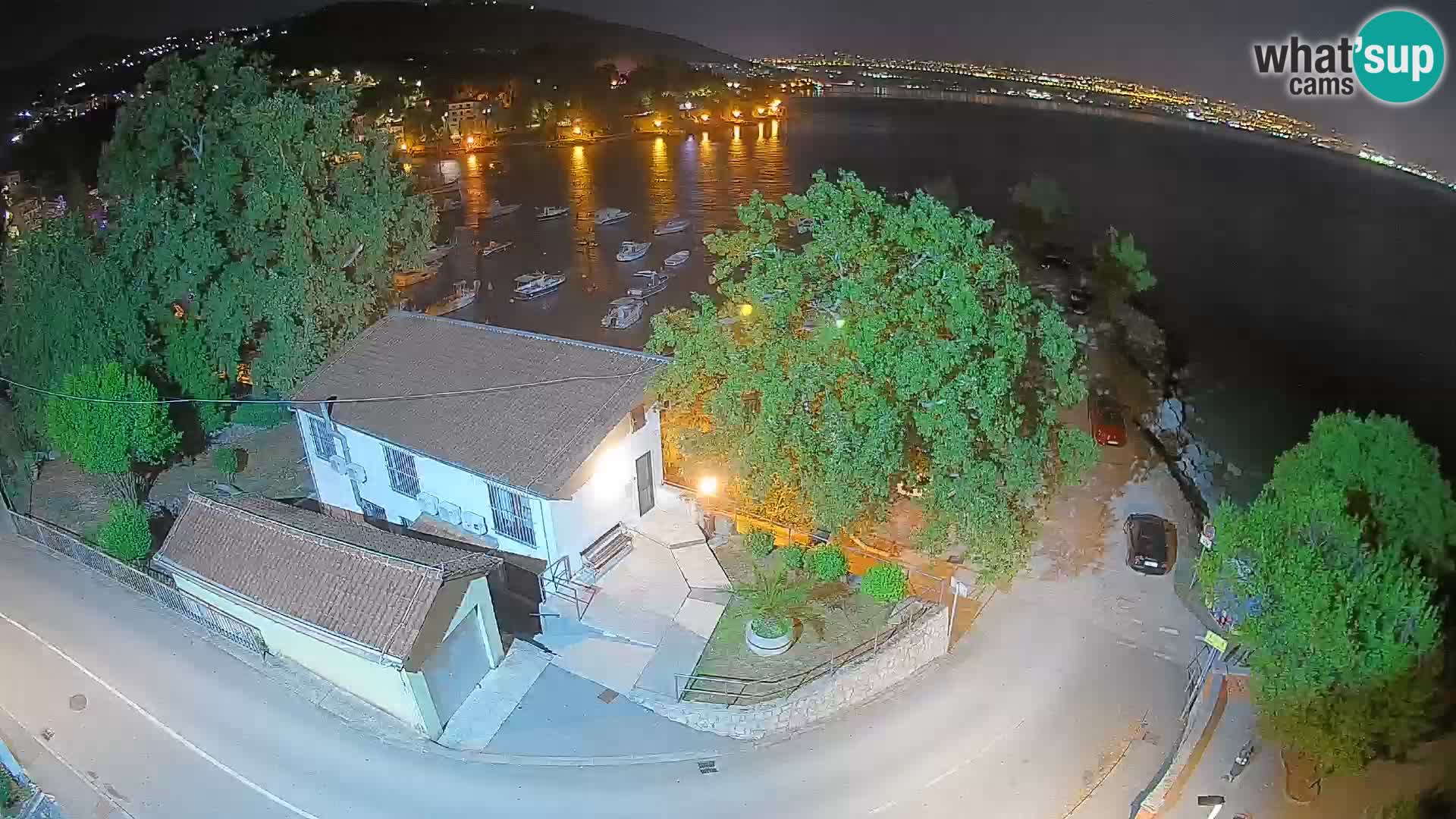 Webcam porto Ika – Vista LIVE sul porto e le luci di Opatija