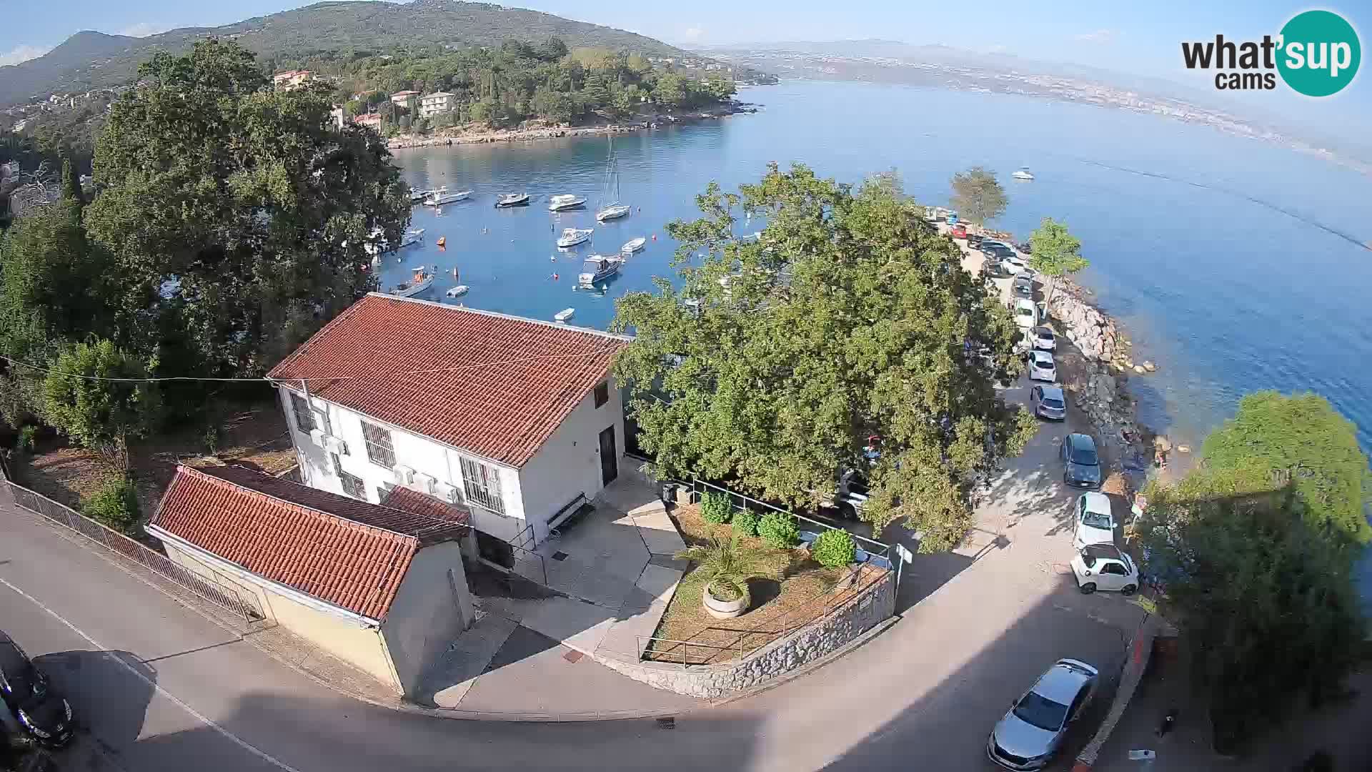 Webcam porto Ika – Vista LIVE sul porto e le luci di Opatija