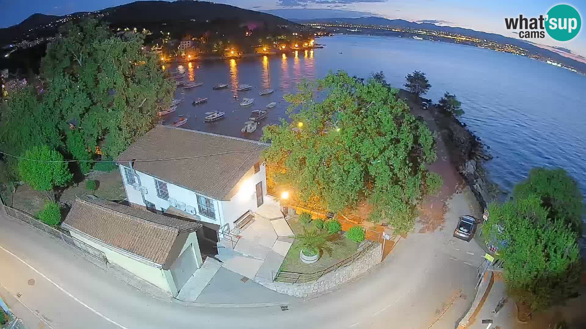 Webcam Ika Hafen – LIVE Blick auf den Hafen und die Lichter von Opatija
