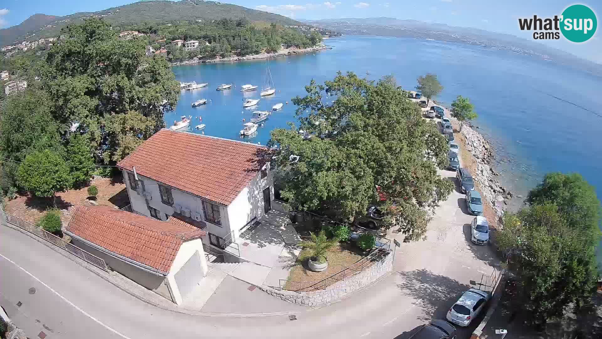 Webcam port d’Ika – Vue en direct et lumières d’Opatija
