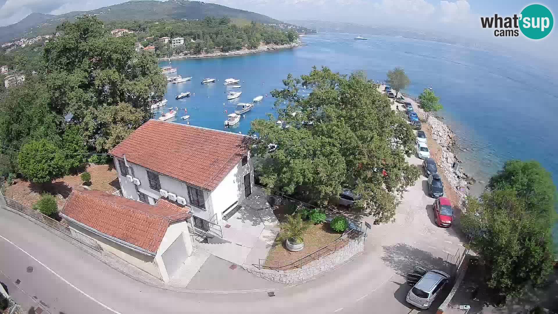 Webcam port d’Ika – Vue en direct et lumières d’Opatija