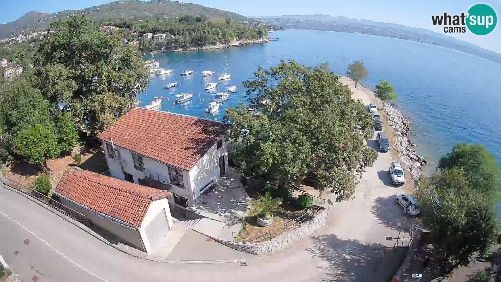 Webcam puerto de Ika – Vista en directo y luces de Opatija