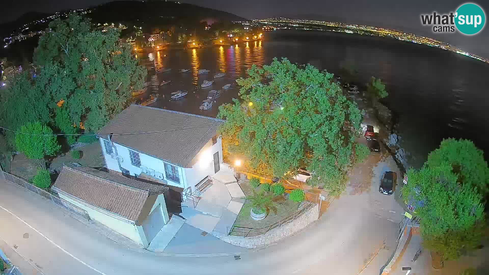 Webcam porto Ika – Vista LIVE sul porto e le luci di Opatija