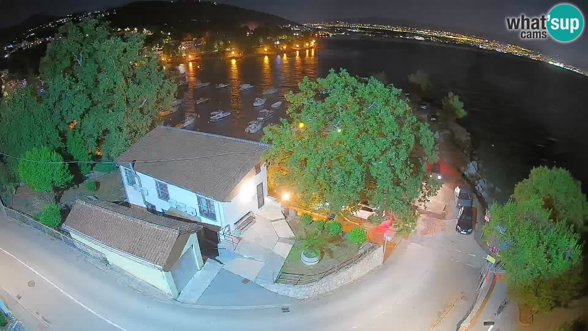 Webcam puerto de Ika – Vista en directo y luces de Opatija