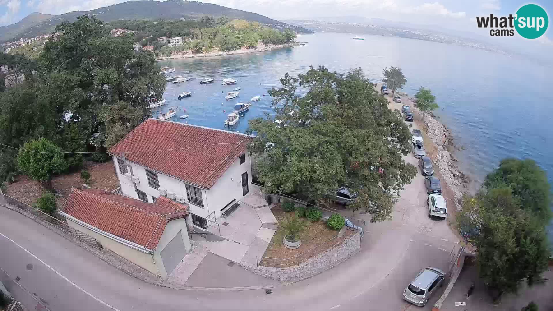 Webcam puerto de Ika – Vista en directo y luces de Opatija