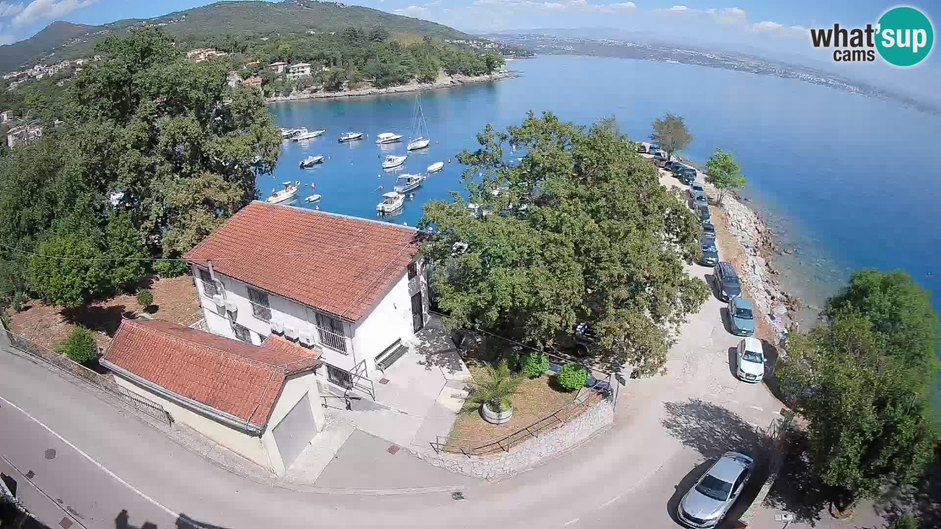 Webcam porto Ika – Vista LIVE sul porto e le luci di Opatija