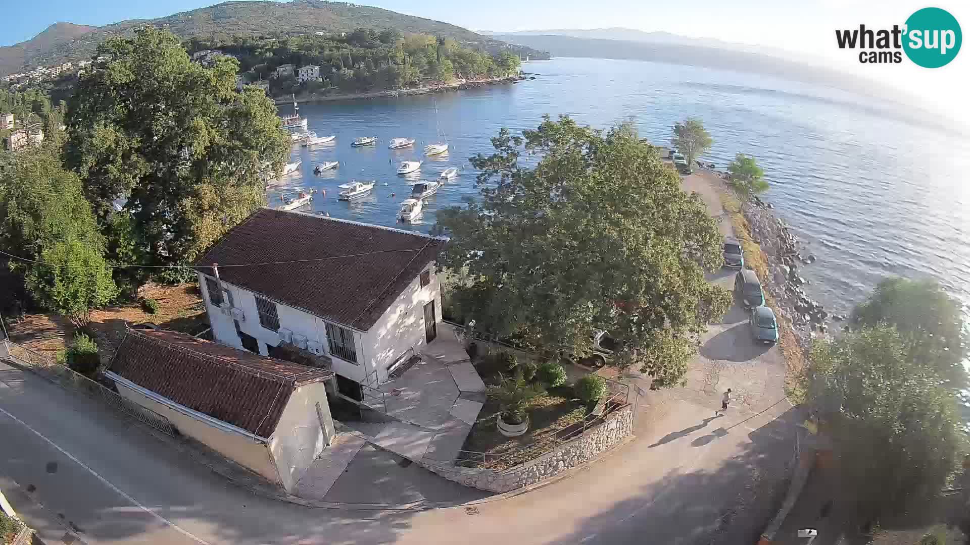 Webcam puerto de Ika – Vista en directo y luces de Opatija