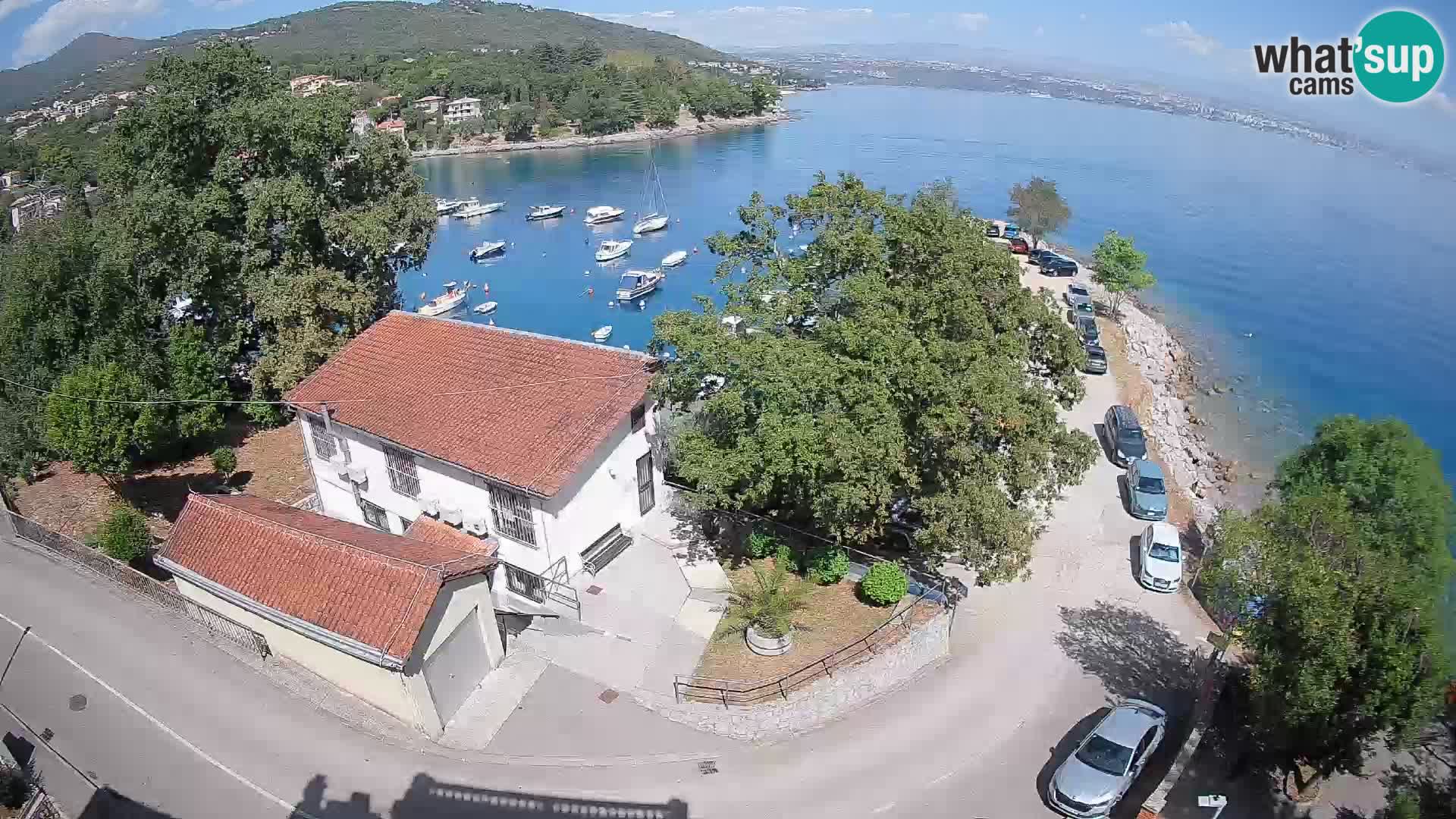 Webcam port d’Ika – Vue en direct et lumières d’Opatija