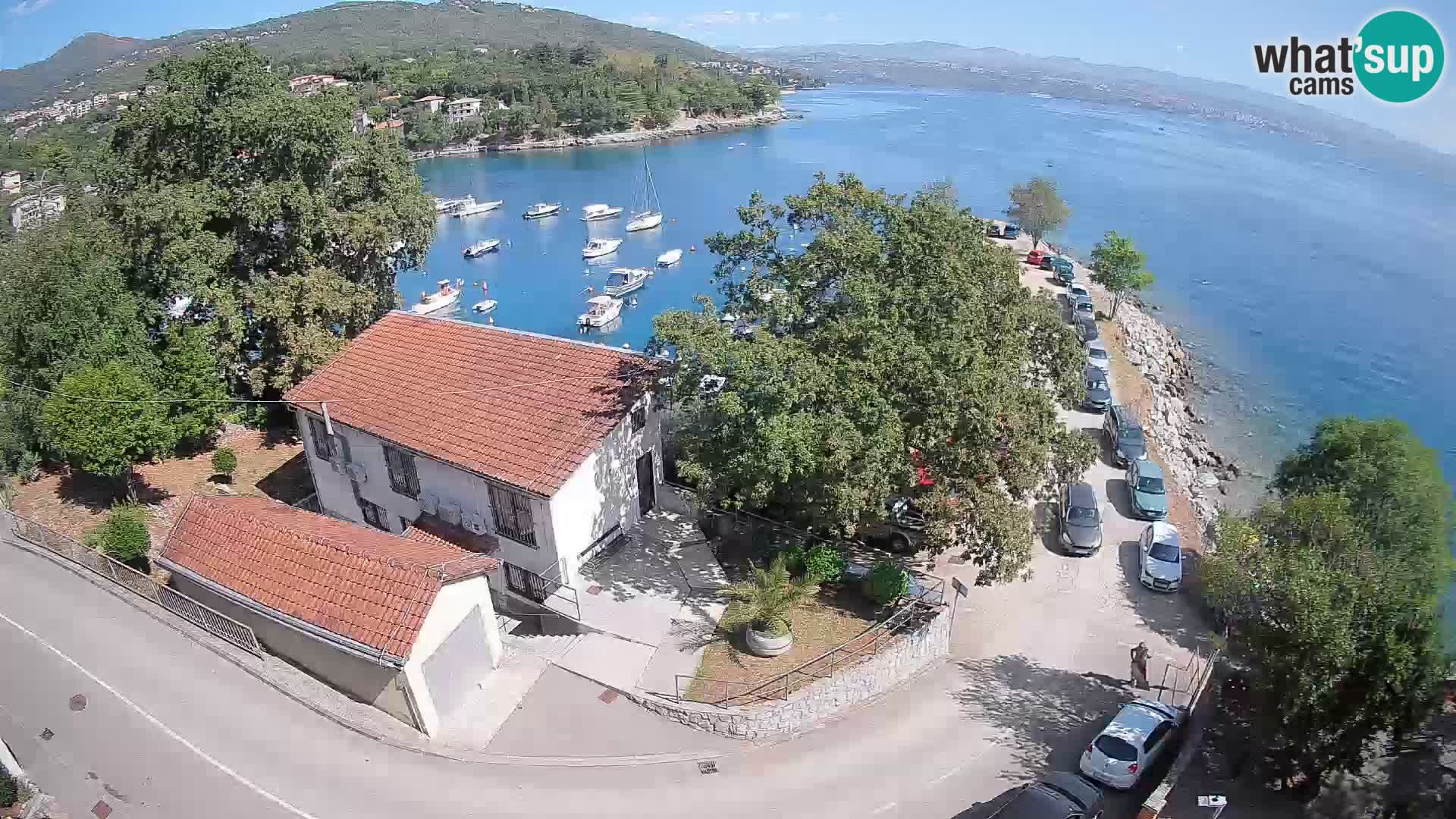 Webcam porto Ika – Vista LIVE sul porto e le luci di Opatija