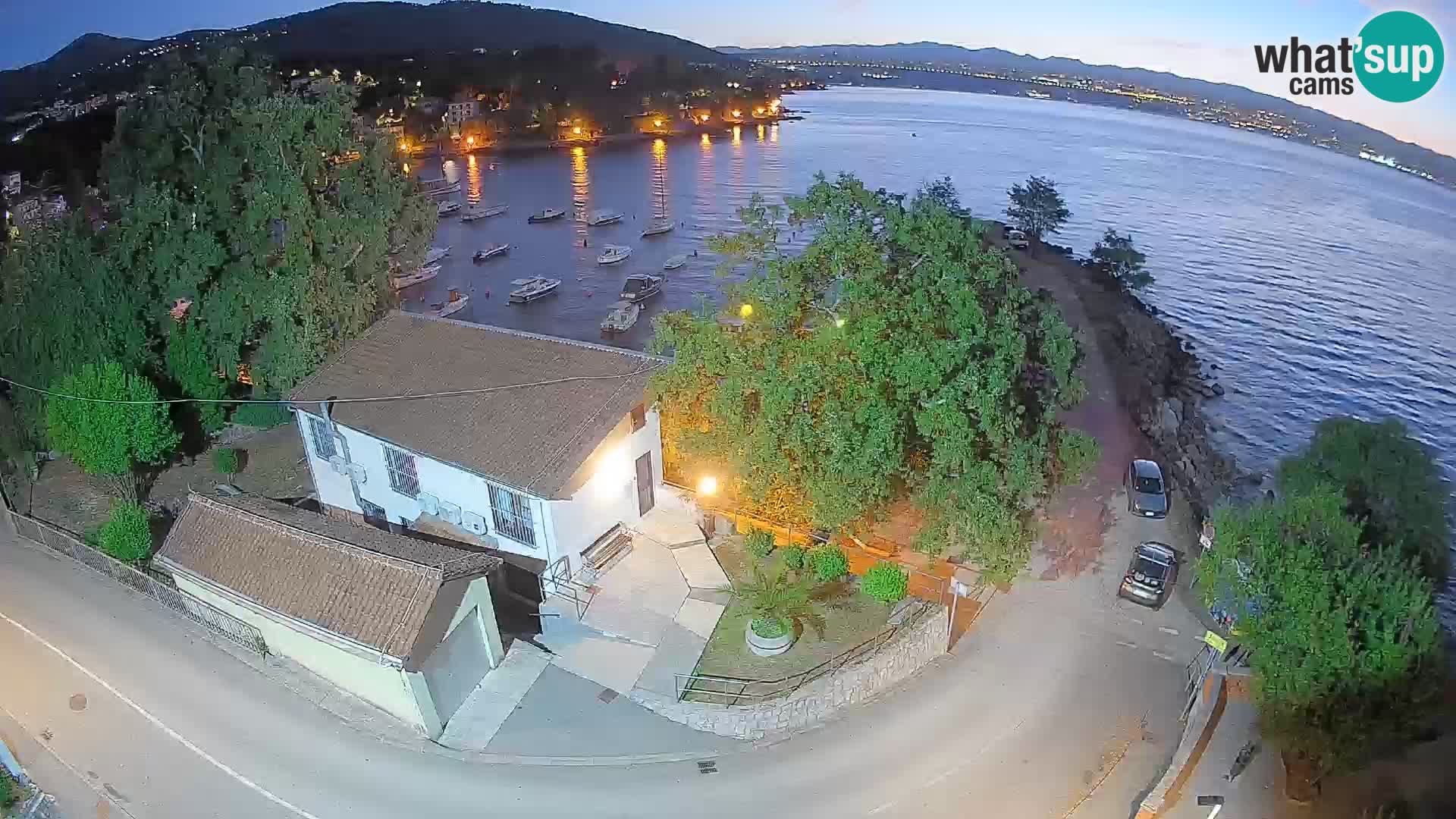 Webcam porto Ika – Vista LIVE sul porto e le luci di Opatija