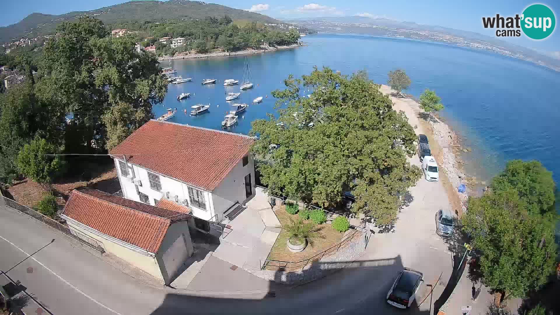 Webcam port d’Ika – Vue en direct et lumières d’Opatija