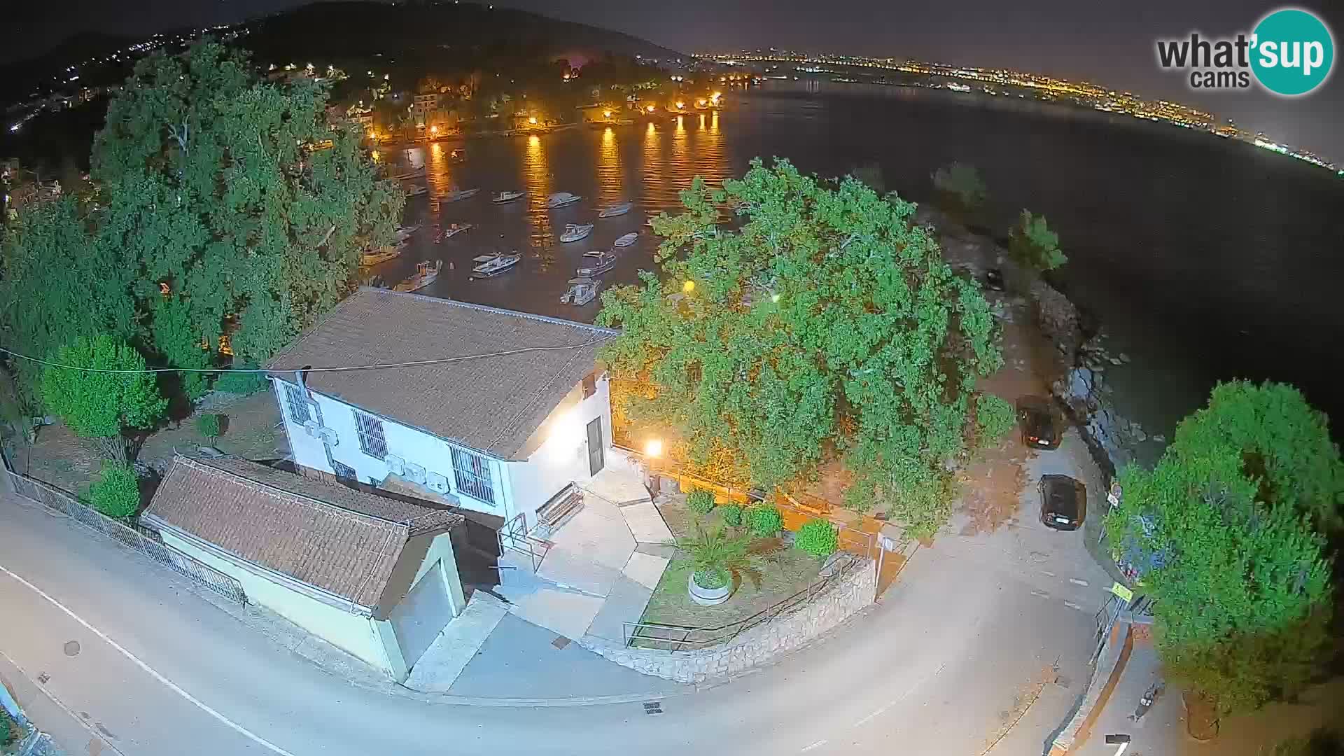 Webcam porto Ika – Vista LIVE sul porto e le luci di Opatija