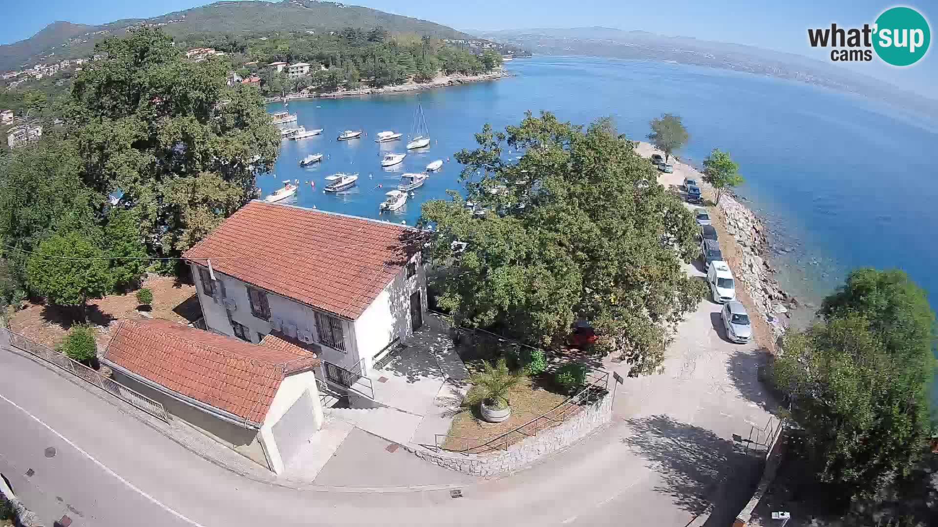 Webcam puerto de Ika – Vista en directo y luces de Opatija