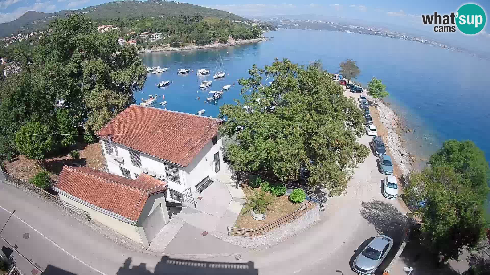 Webcam puerto de Ika – Vista en directo y luces de Opatija