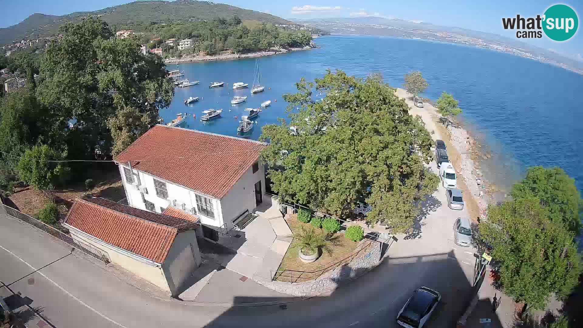Webcam porto Ika – Vista LIVE sul porto e le luci di Opatija