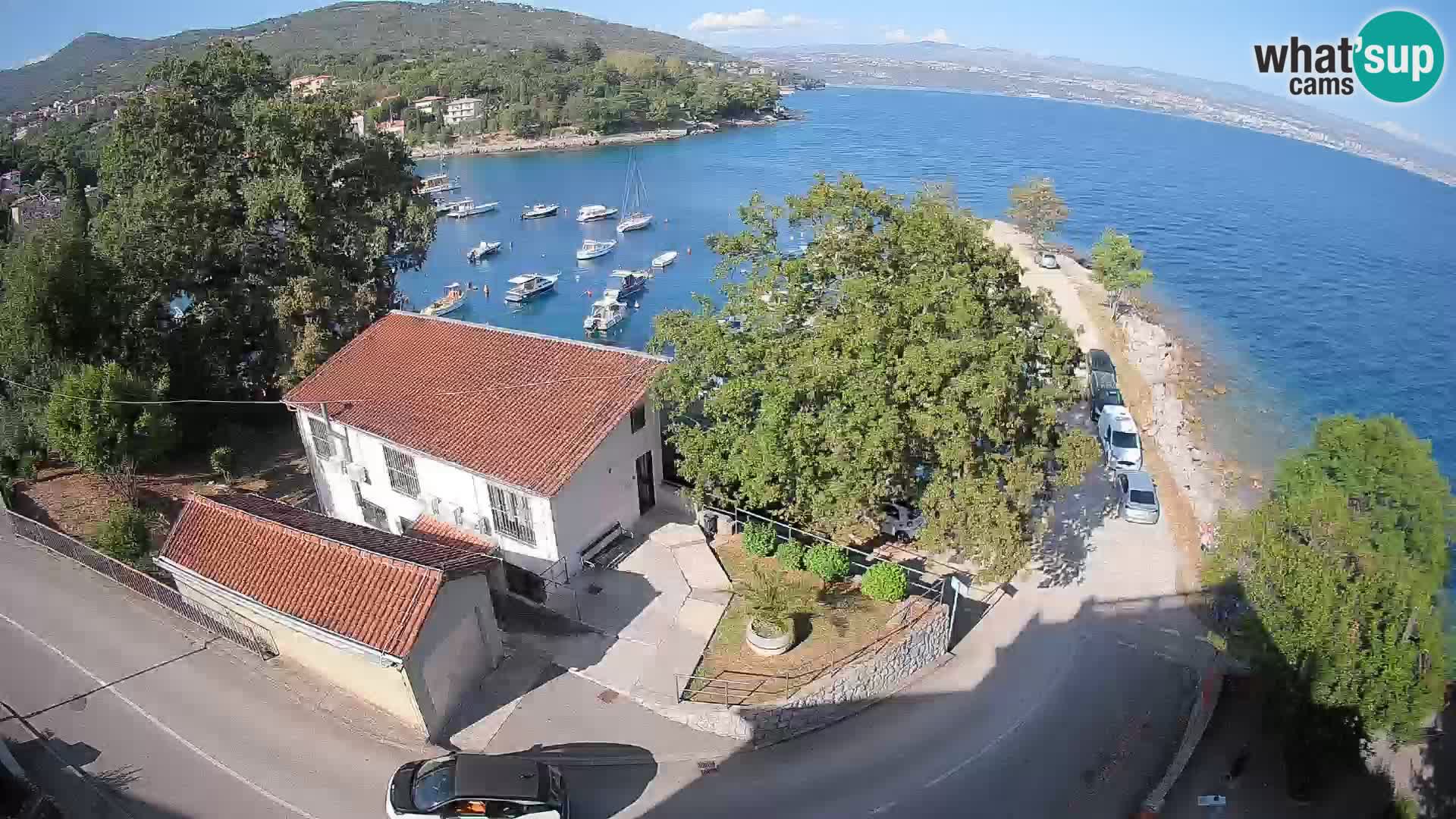 Webcam porto Ika – Vista LIVE sul porto e le luci di Opatija