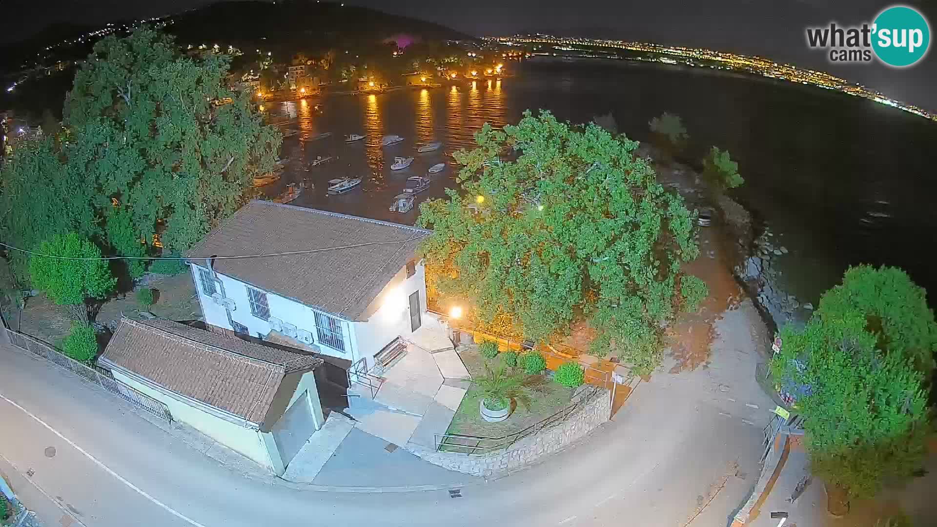 Webcam porto Ika – Vista LIVE sul porto e le luci di Opatija