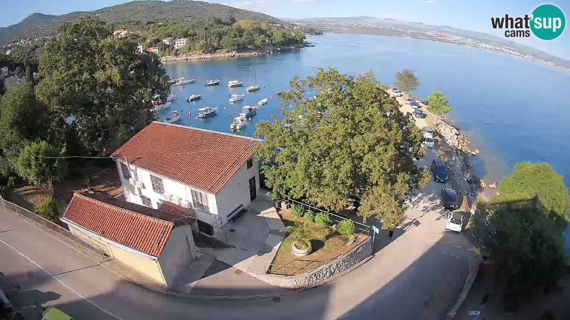 Webcam puerto de Ika – Vista en directo y luces de Opatija