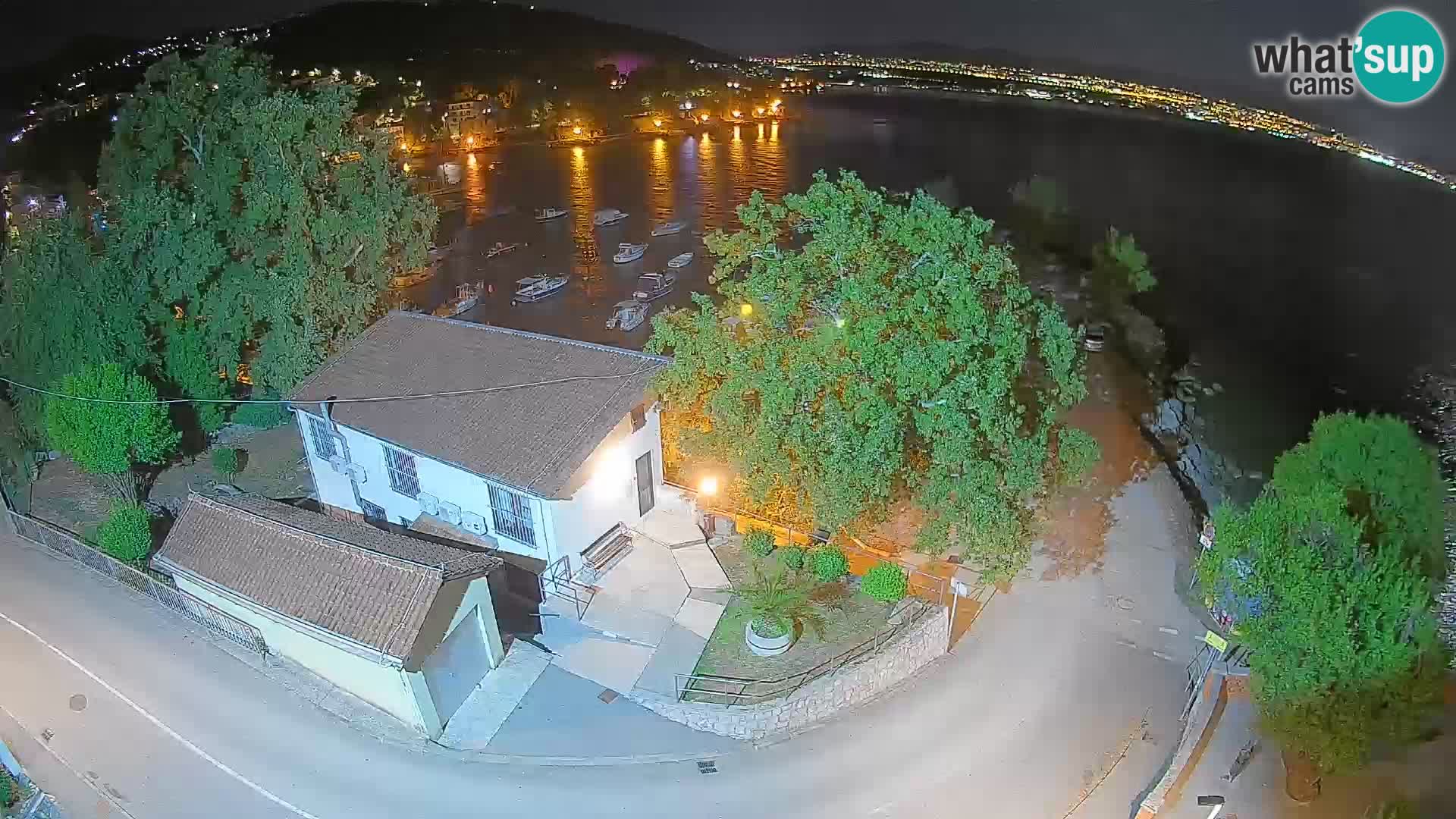 Webcam porto Ika – Vista LIVE sul porto e le luci di Opatija