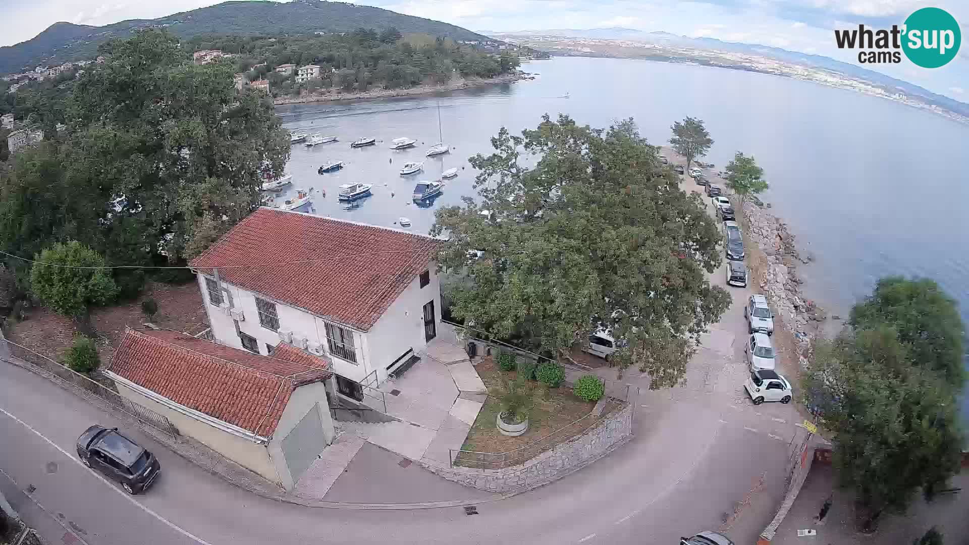 Webcam puerto de Ika – Vista en directo y luces de Opatija