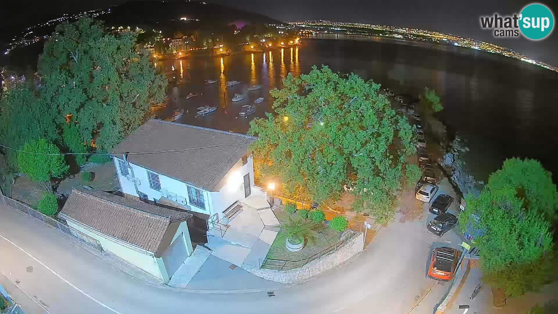 Webcam porto Ika – Vista LIVE sul porto e le luci di Opatija