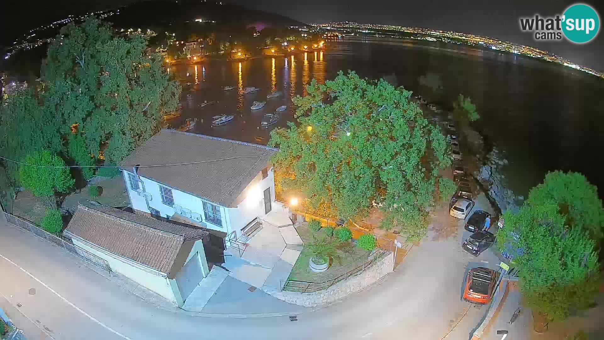 Webcam porto Ika – Vista LIVE sul porto e le luci di Opatija