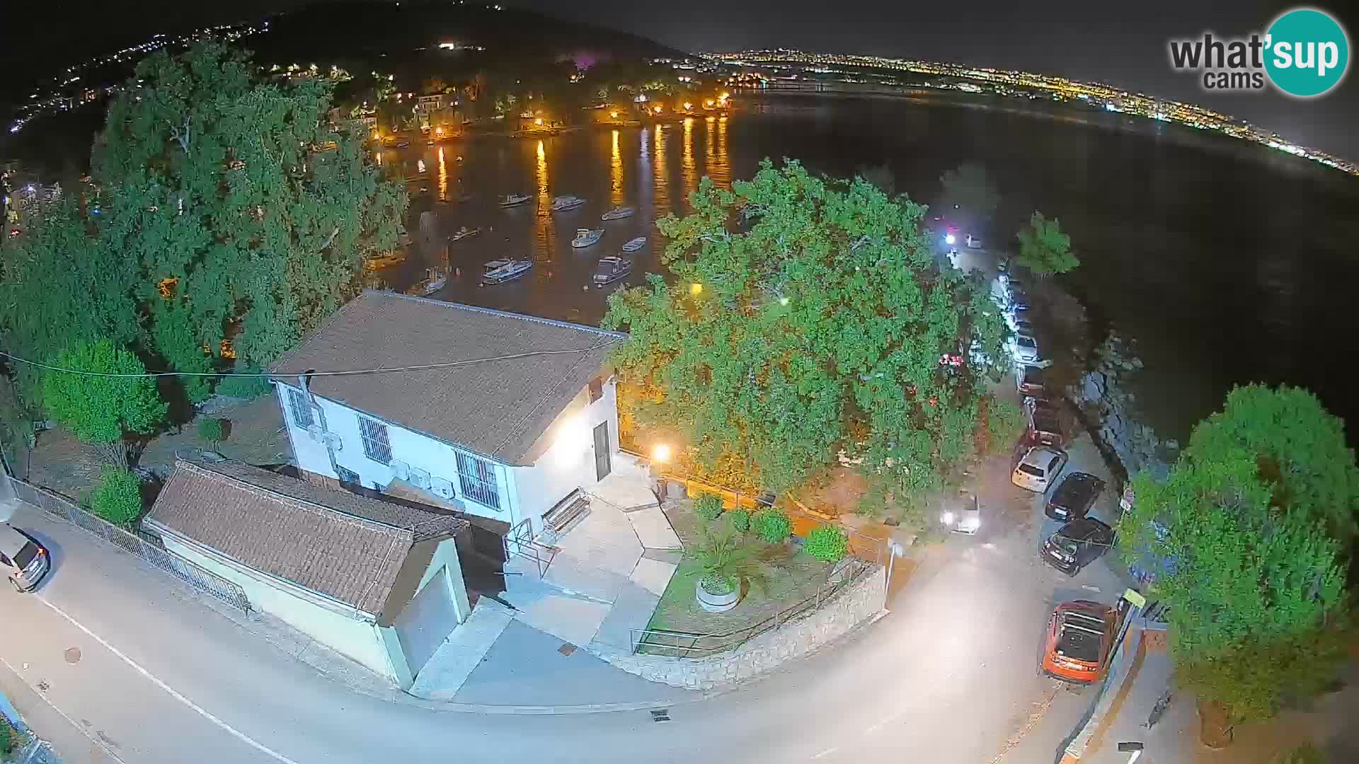 Webcam puerto de Ika – Vista en directo y luces de Opatija