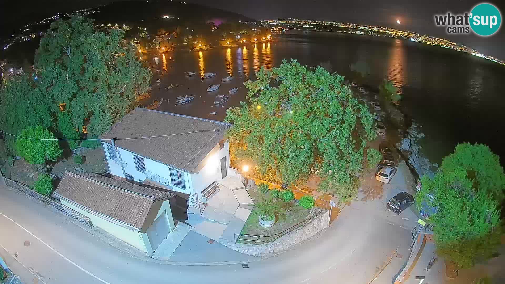 Webcam Ika Hafen – LIVE Blick auf den Hafen und die Lichter von Opatija