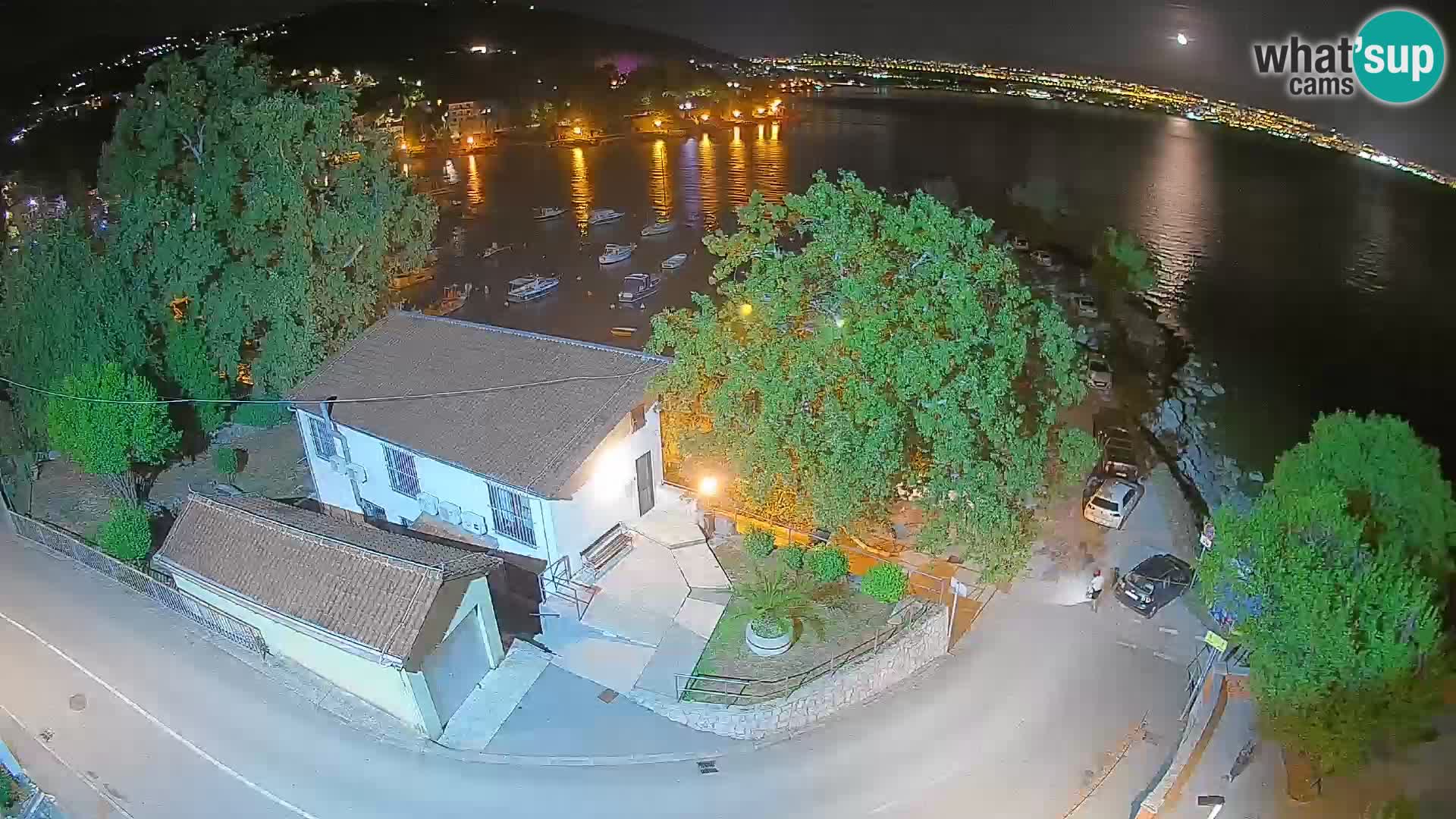 Webcam porto Ika – Vista LIVE sul porto e le luci di Opatija