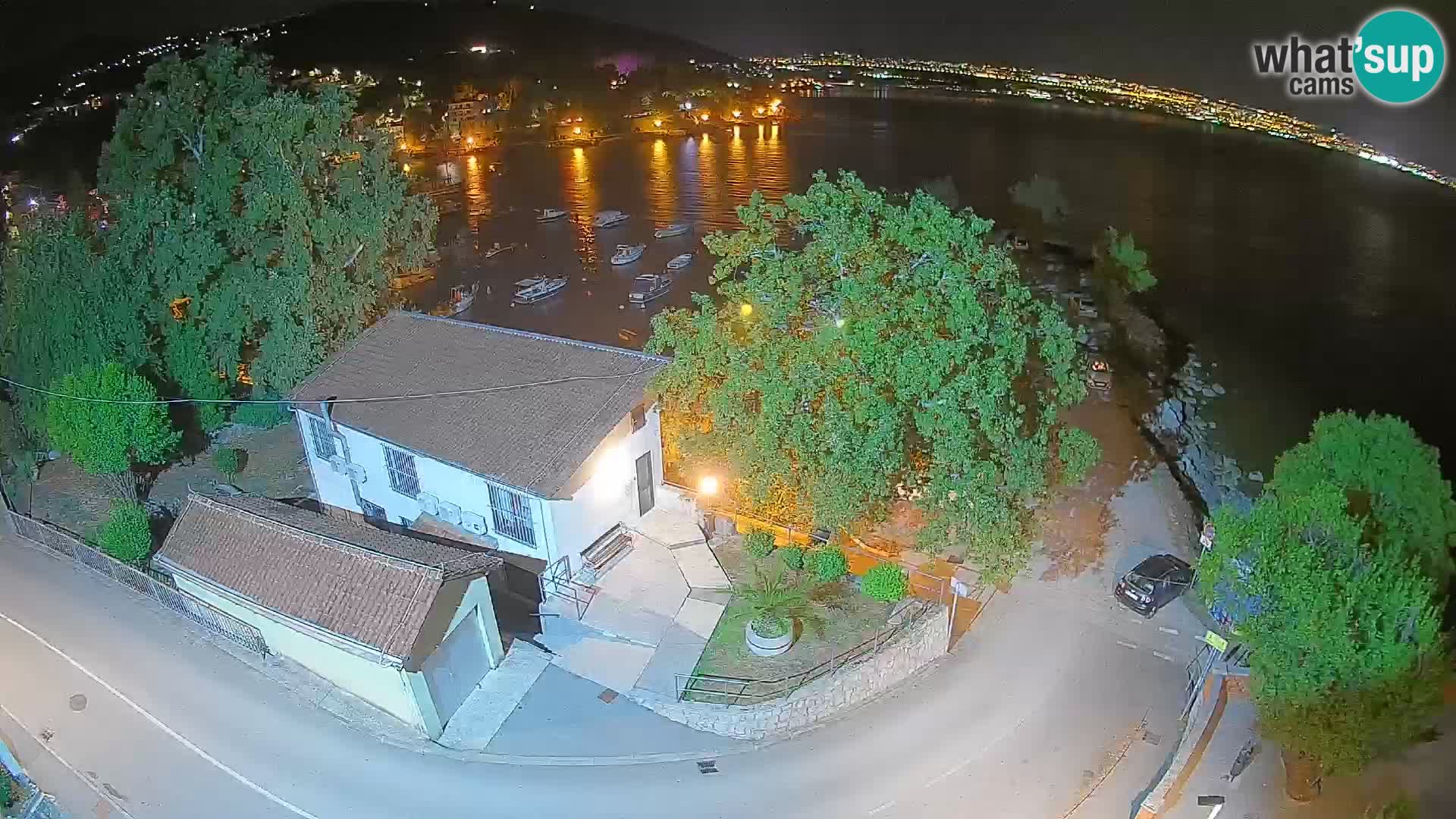 Webcam puerto de Ika – Vista en directo y luces de Opatija