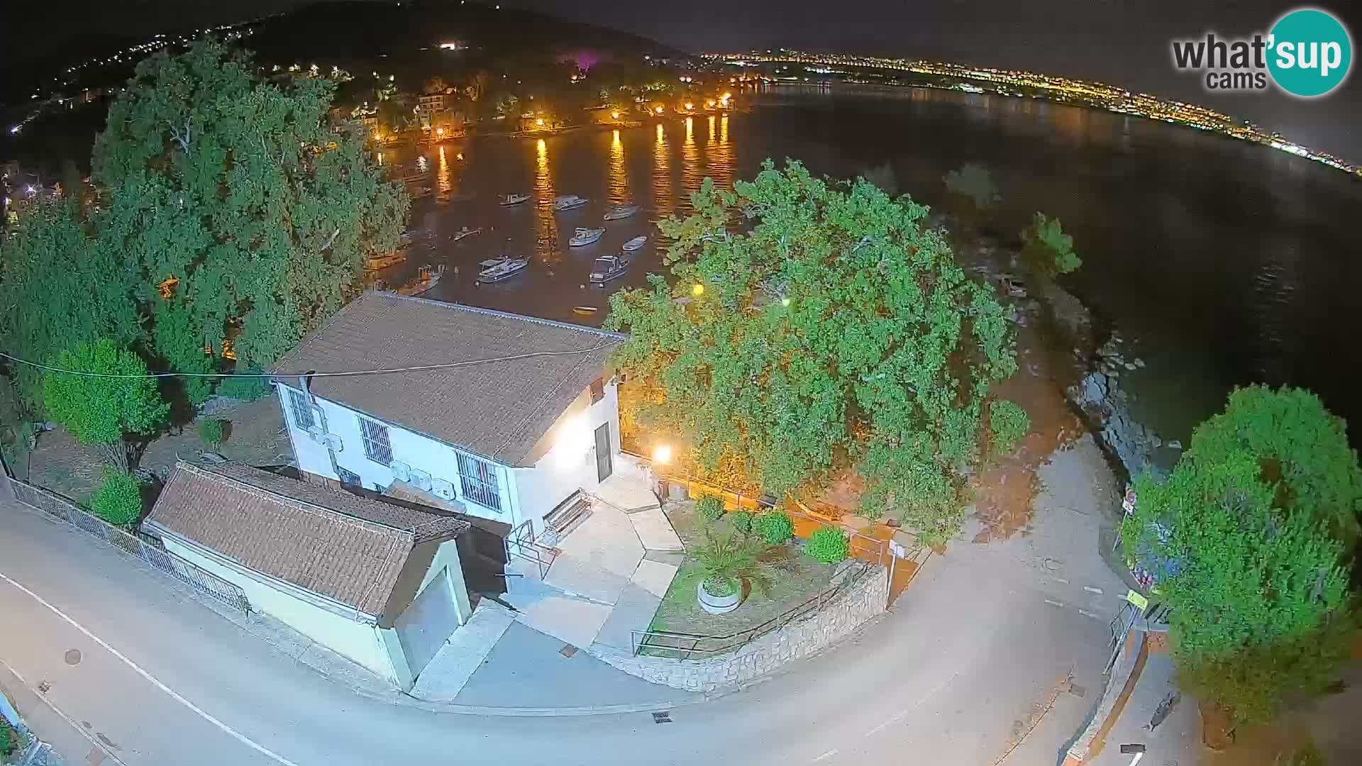 Webcam porto Ika – Vista LIVE sul porto e le luci di Opatija