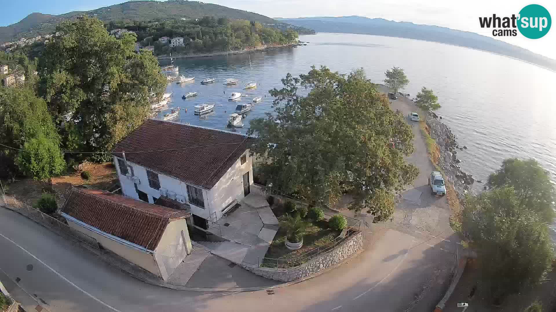 Webcam porto Ika – Vista LIVE sul porto e le luci di Opatija