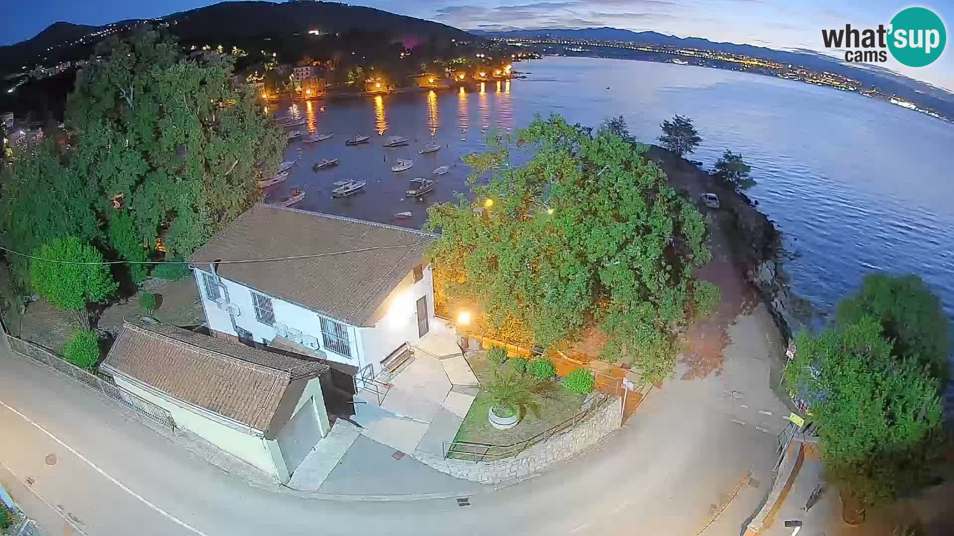 Webcam port d’Ika – Vue en direct et lumières d’Opatija