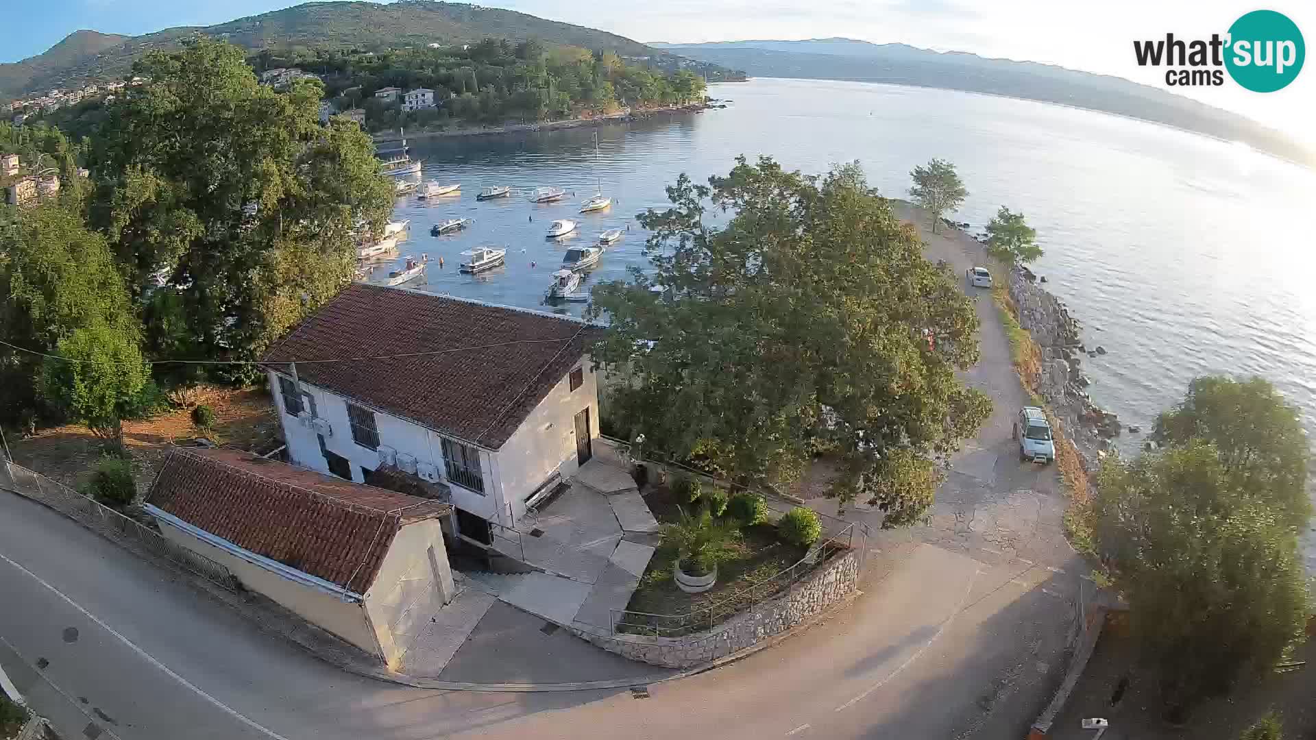 Webcam puerto de Ika – Vista en directo y luces de Opatija