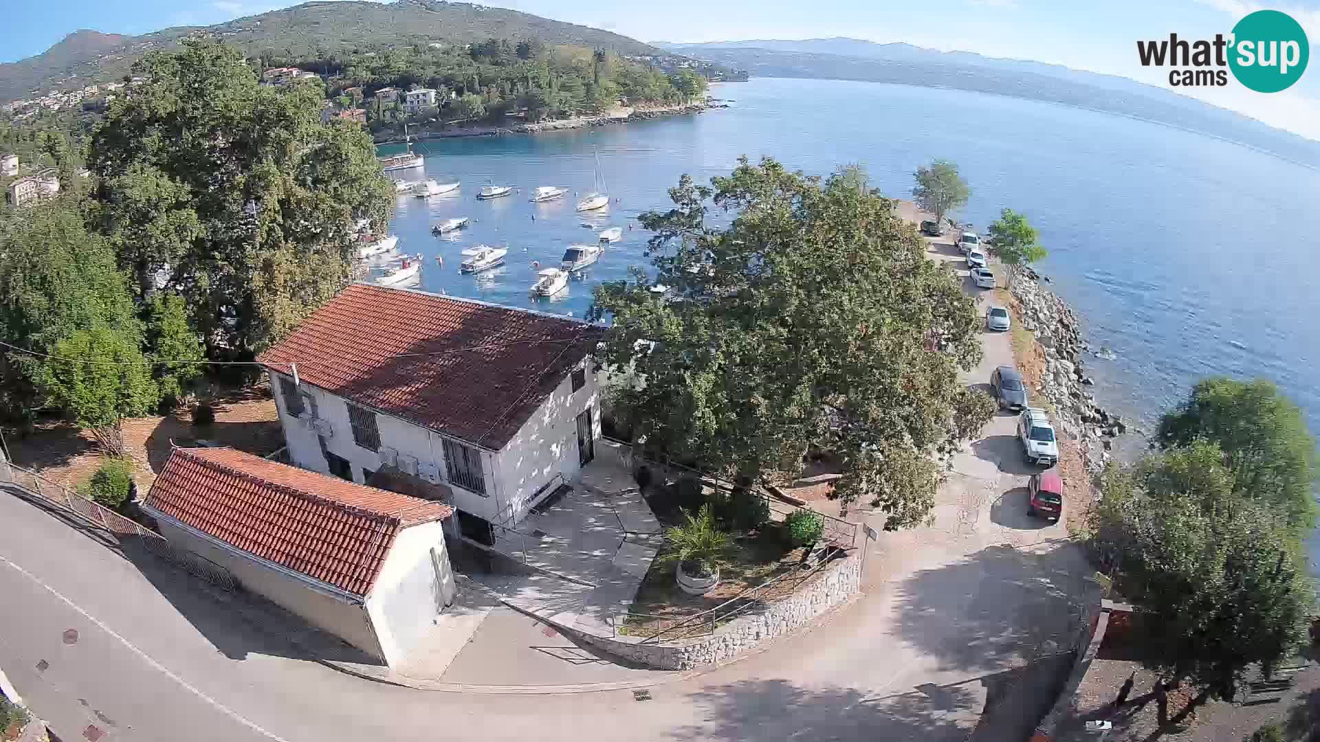 Webcam porto Ika – Vista LIVE sul porto e le luci di Opatija