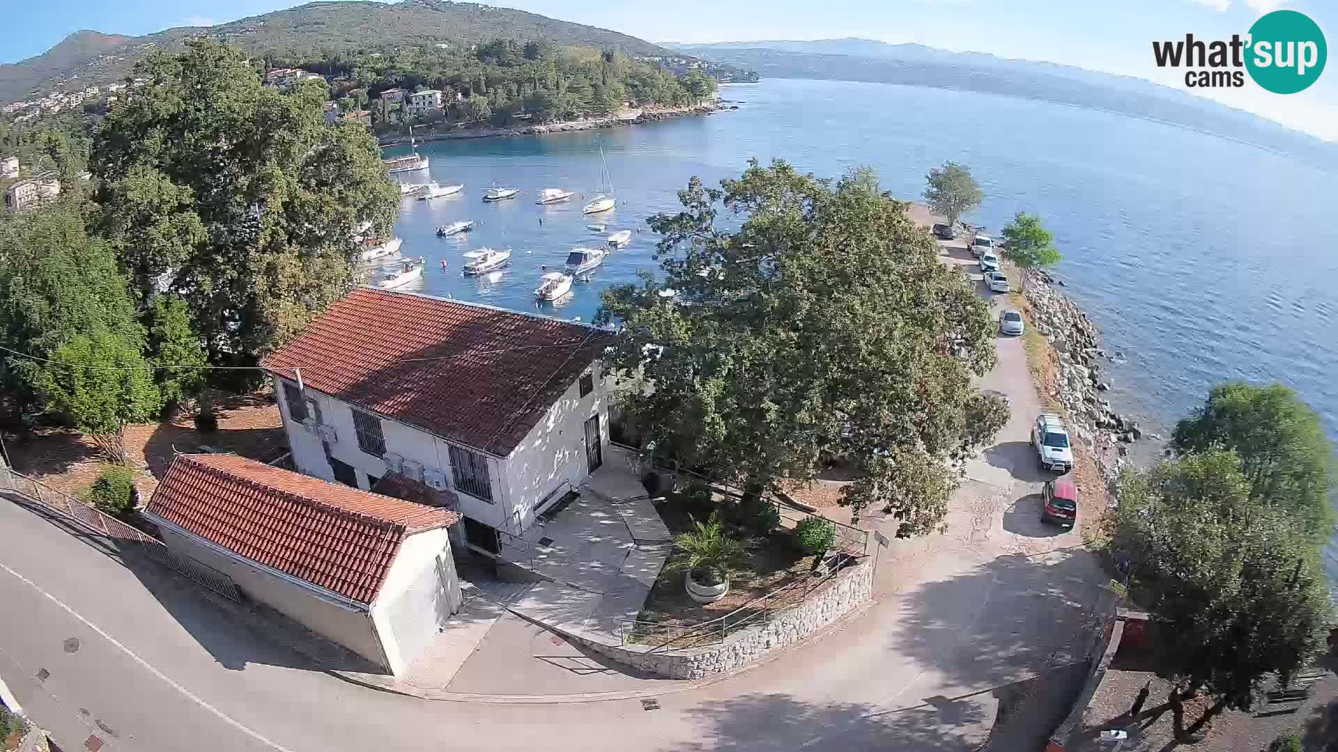 Webcam porto Ika – Vista LIVE sul porto e le luci di Opatija