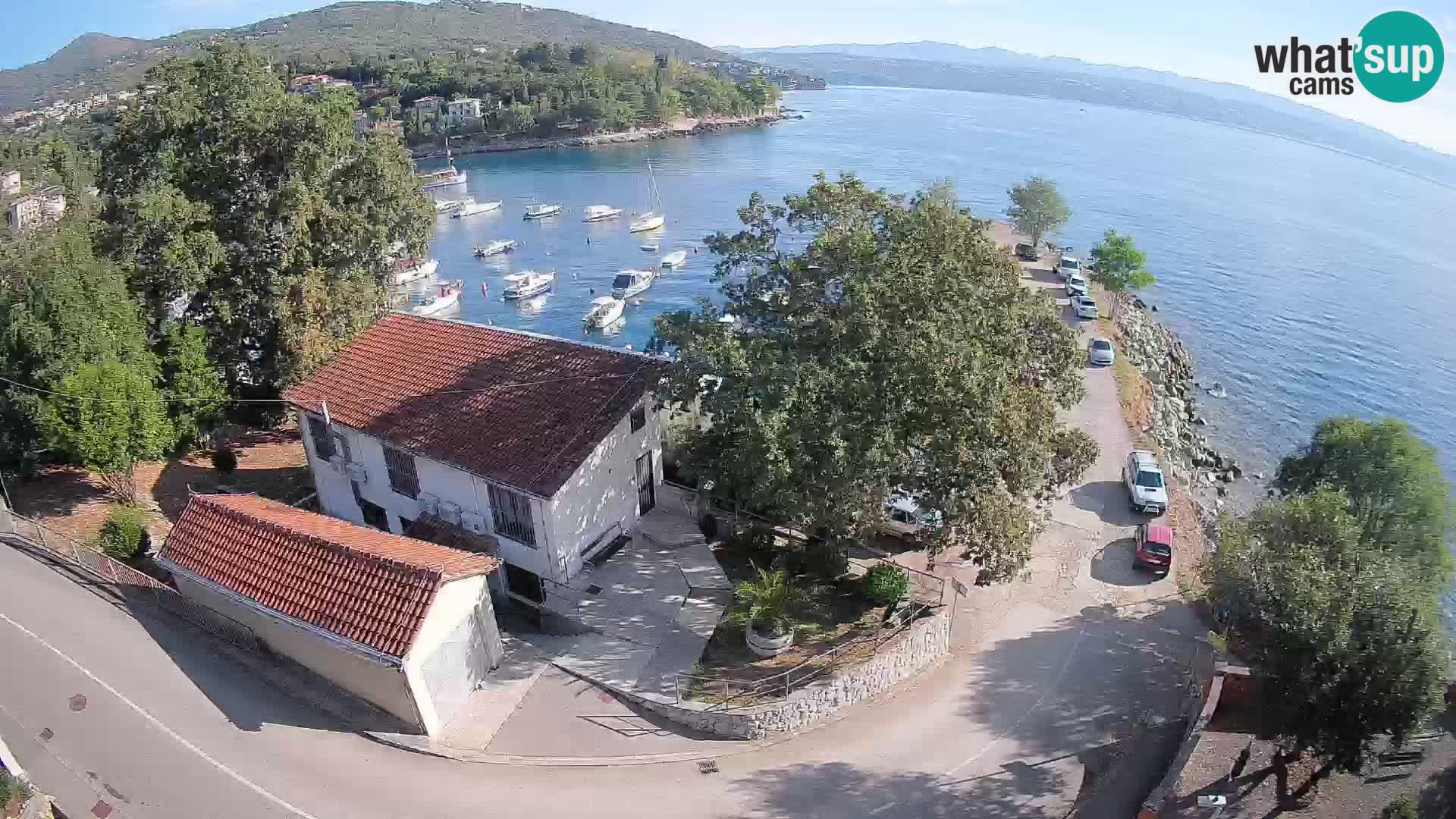 Webcam puerto de Ika – Vista en directo y luces de Opatija