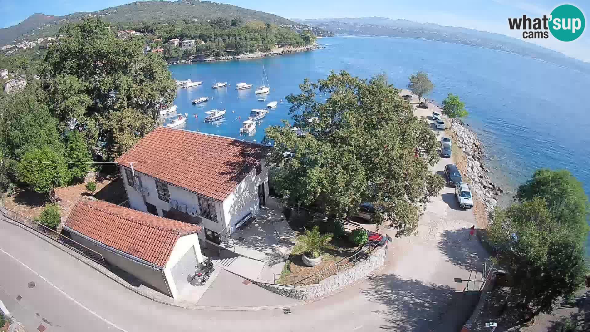 Webcam puerto de Ika – Vista en directo y luces de Opatija