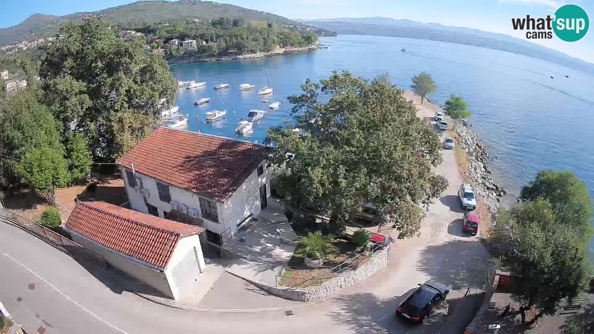 Webcam puerto de Ika – Vista en directo y luces de Opatija