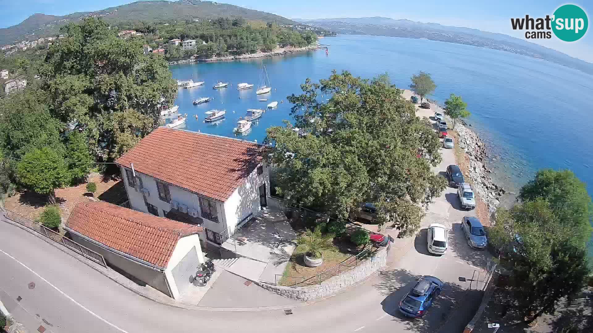 Webcam port d’Ika – Vue en direct et lumières d’Opatija