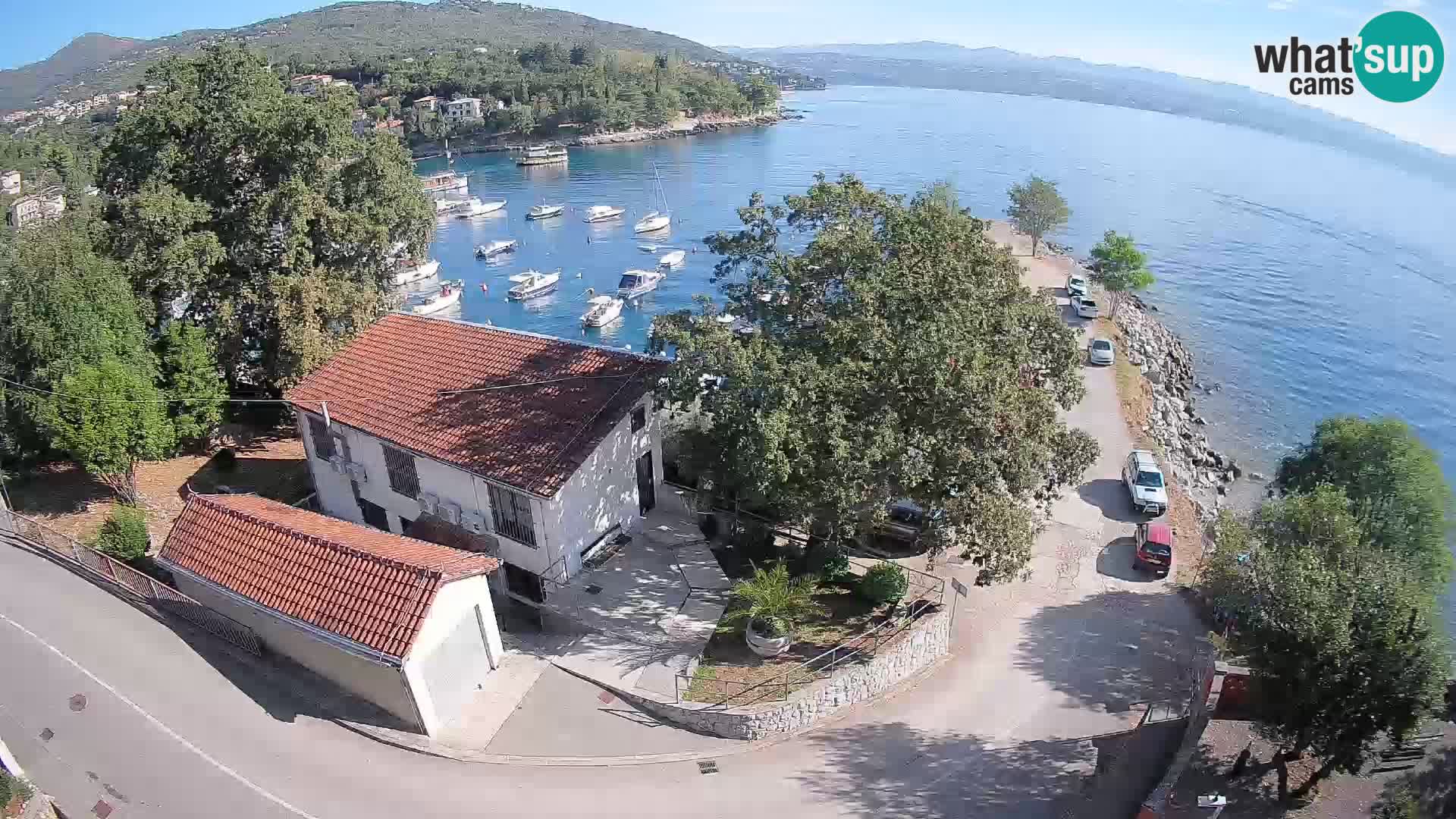 Webcam porto Ika – Vista LIVE sul porto e le luci di Opatija