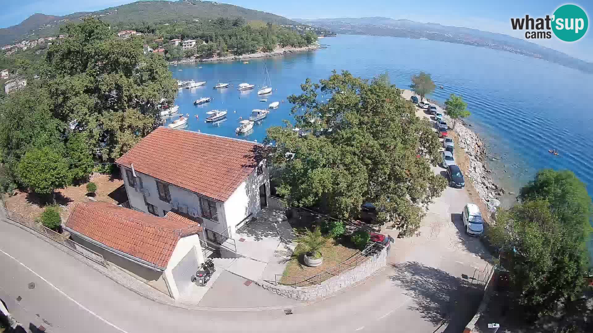 Webcam puerto de Ika – Vista en directo y luces de Opatija