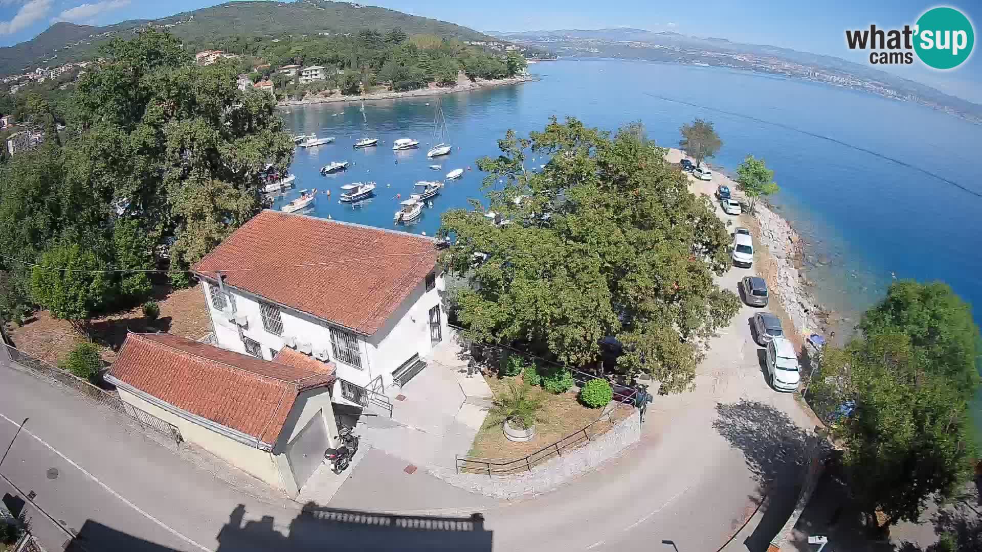 Webcam puerto de Ika – Vista en directo y luces de Opatija