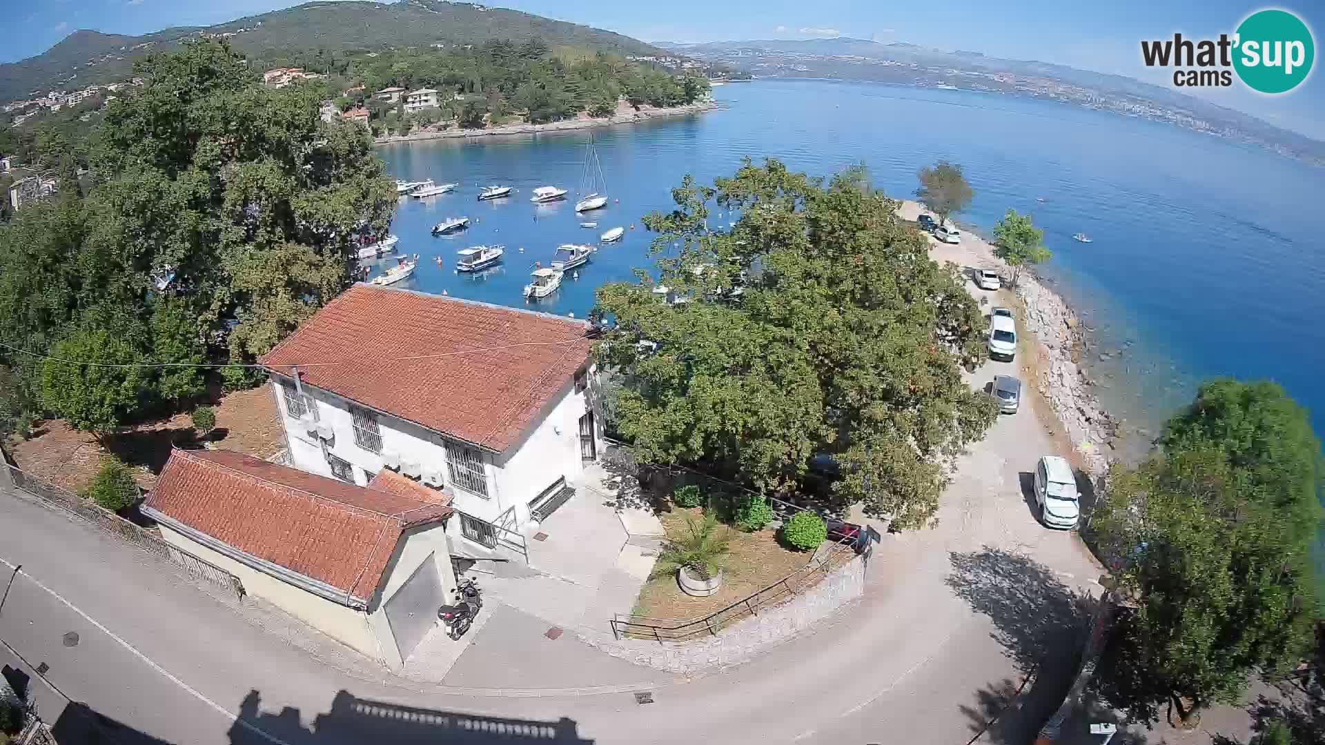 Webcam puerto de Ika – Vista en directo y luces de Opatija