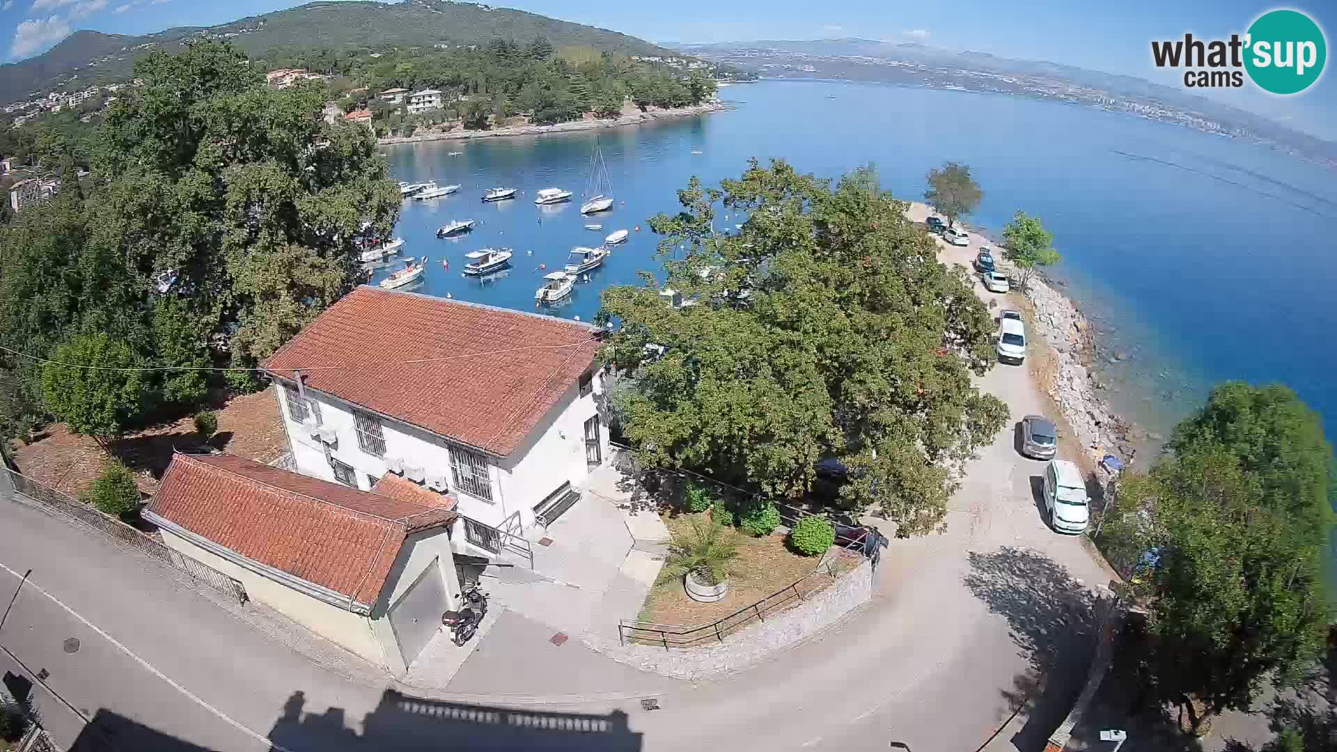 Webcam puerto de Ika – Vista en directo y luces de Opatija